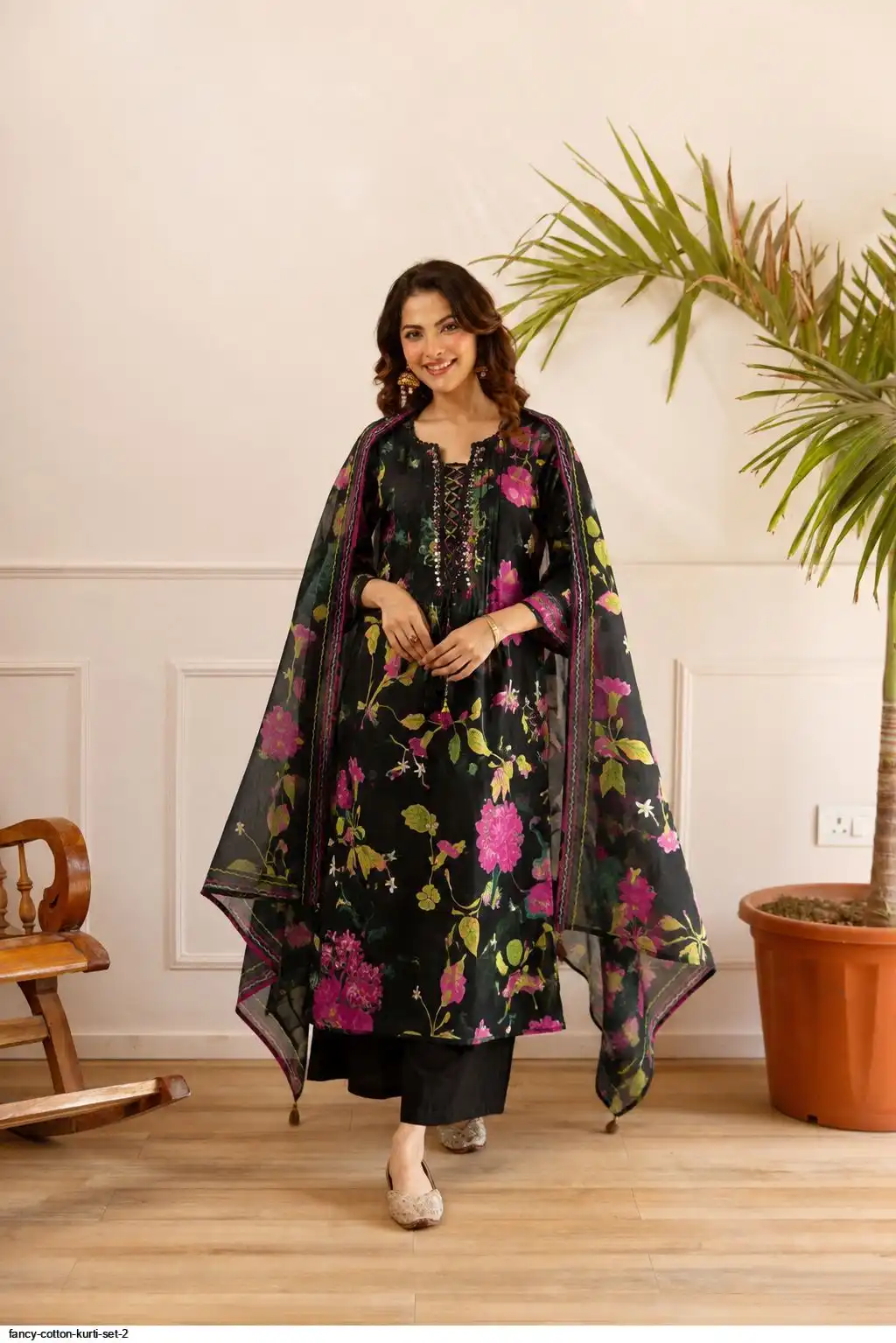 FANCY COTTON KURTI SET 2 B