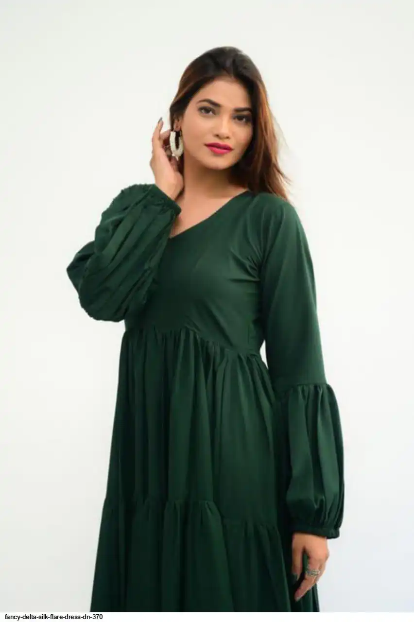 Fancy Delta silk flare dress DN 370 Fancy Delta silk flare dress DN 370