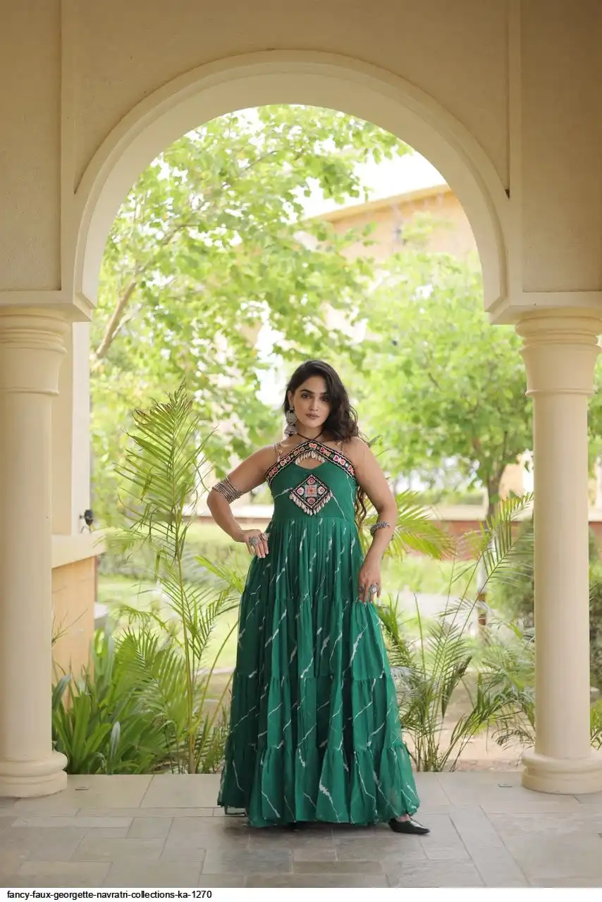 FANCY FAUX GEORGETTE NAVRATRI COLLECTIONS KA 1270 B