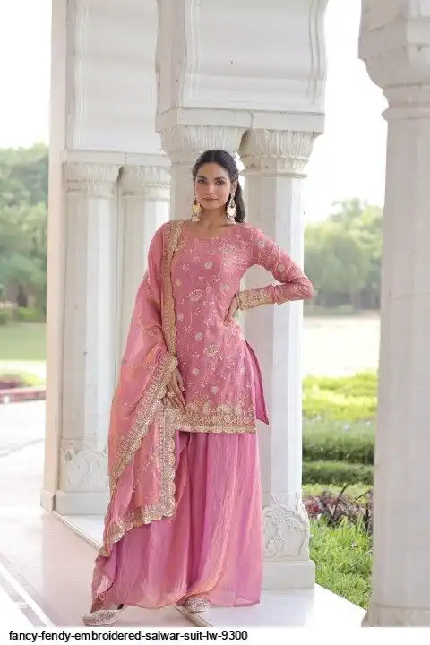 FANCY FENDY EMBROIDERED SALWAR SUIT LW 9300 A