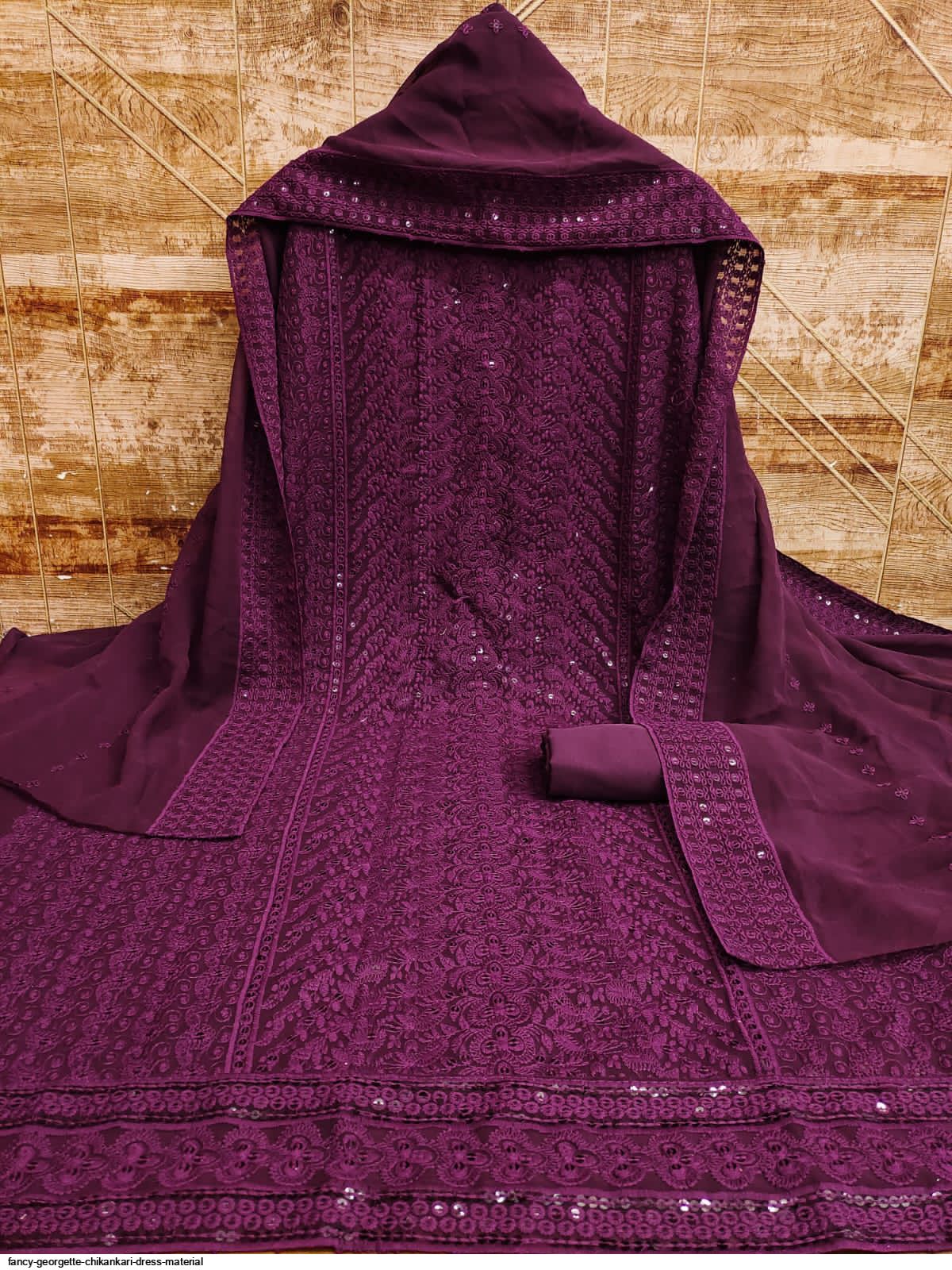 ISHIEQA's Peach Cotton Chikankari Dress Material - MV0801D | Dress materials,  Dress, Cotton dresses