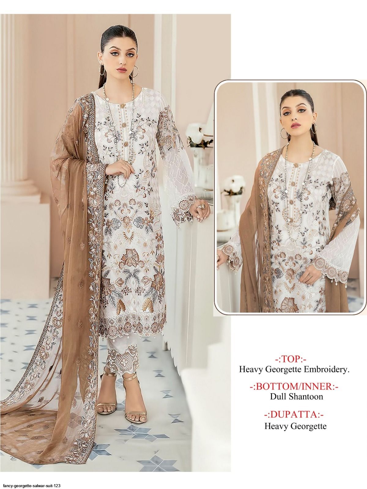 FANCY GEORGETTE SALWAR SUIT 123