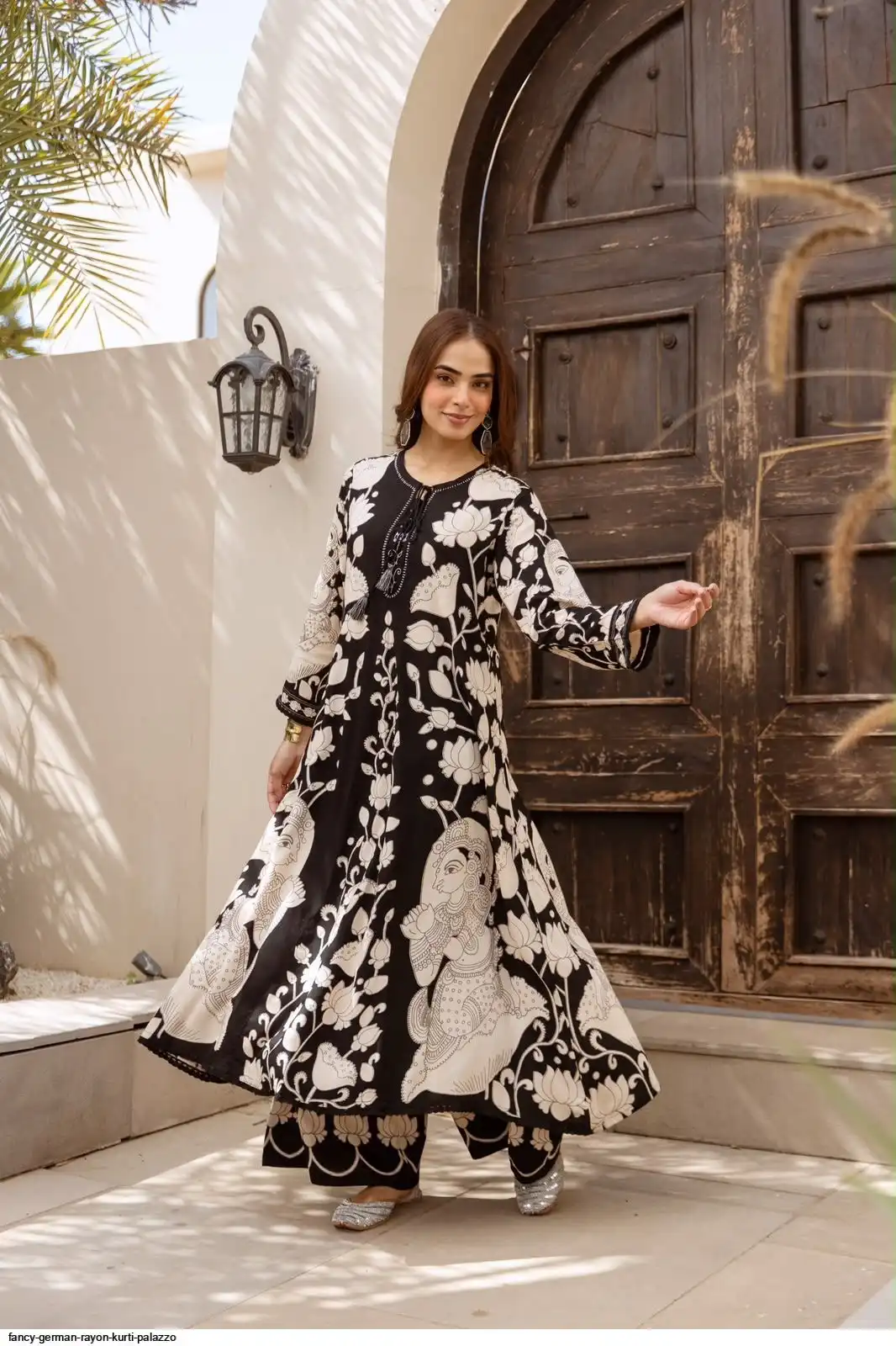 FANCY GERMAN RAYON KURTI PALAZZO B