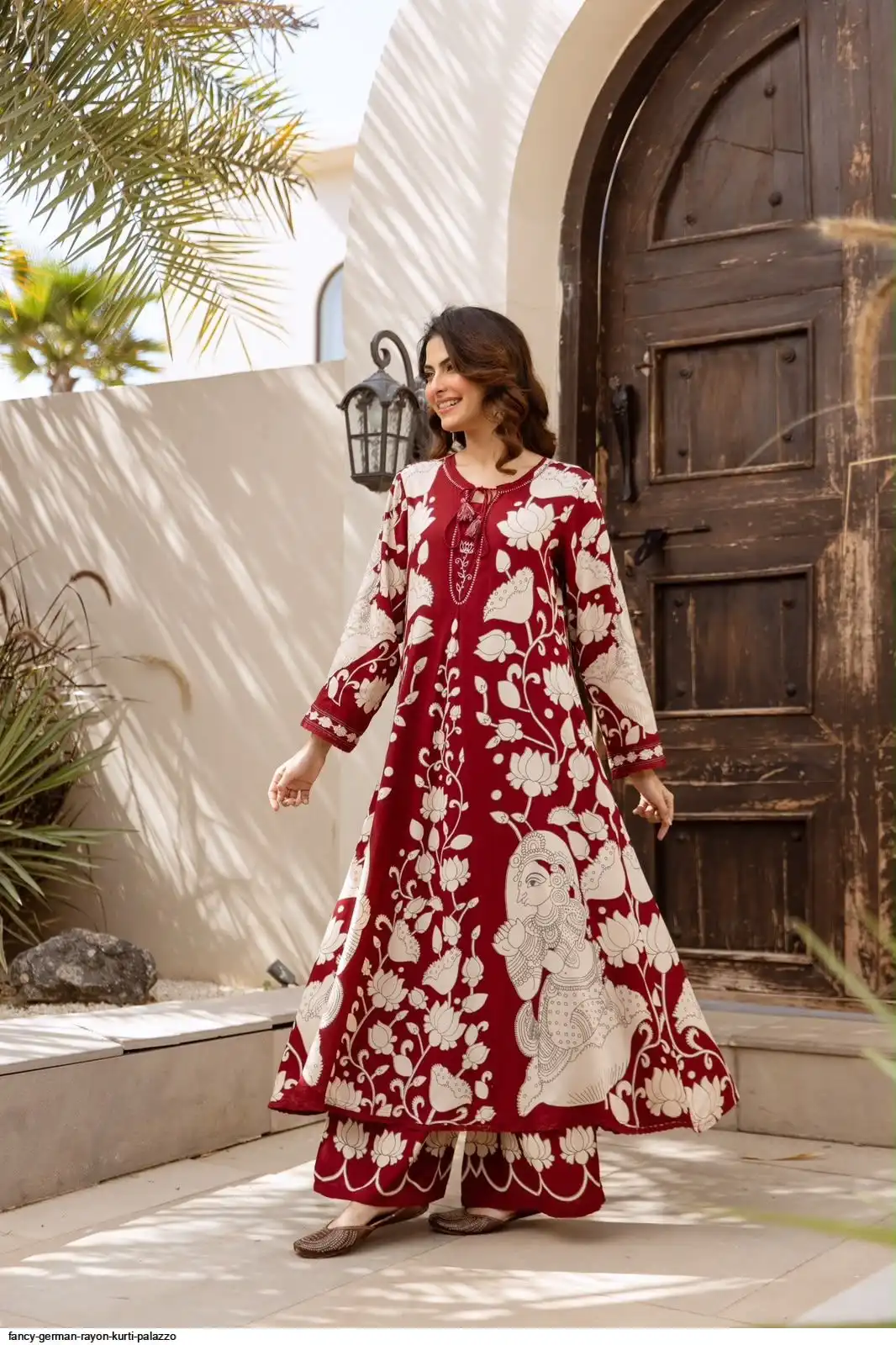 FANCY GERMAN RAYON KURTI PALAZZO C