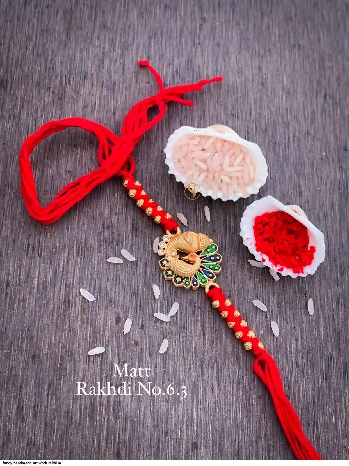 FANCY HANDMADE ART WORK RAKHI M