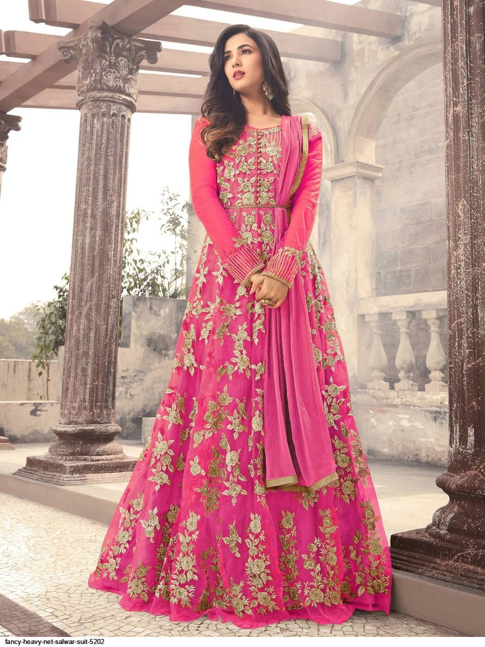 Georgette sequin long gown | Party wear long gowns, Long gown design, Party  wear indian dresses