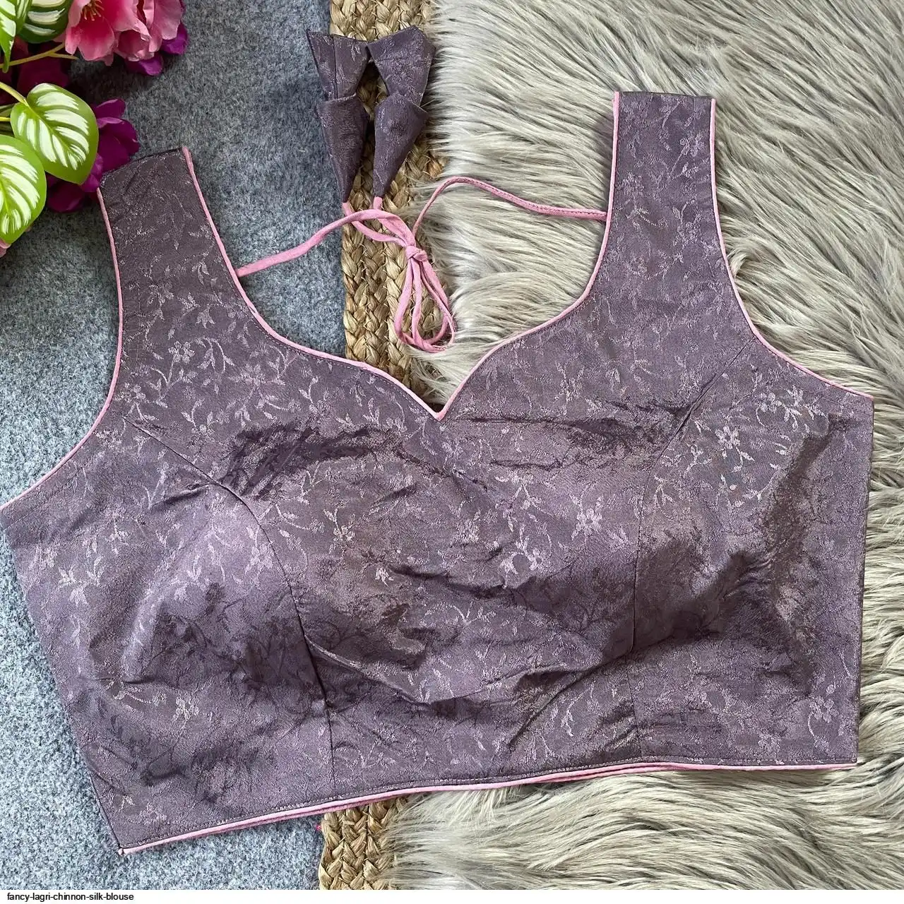 LAGRI FANCY CHINNON SILK BLOUSE I
