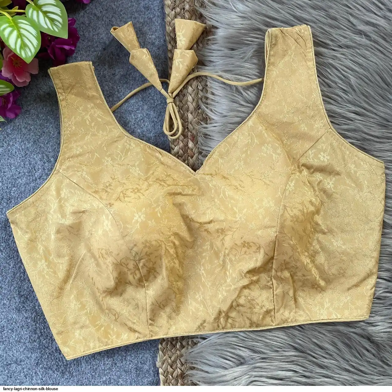LAGRI FANCY CHINNON SILK BLOUSE C