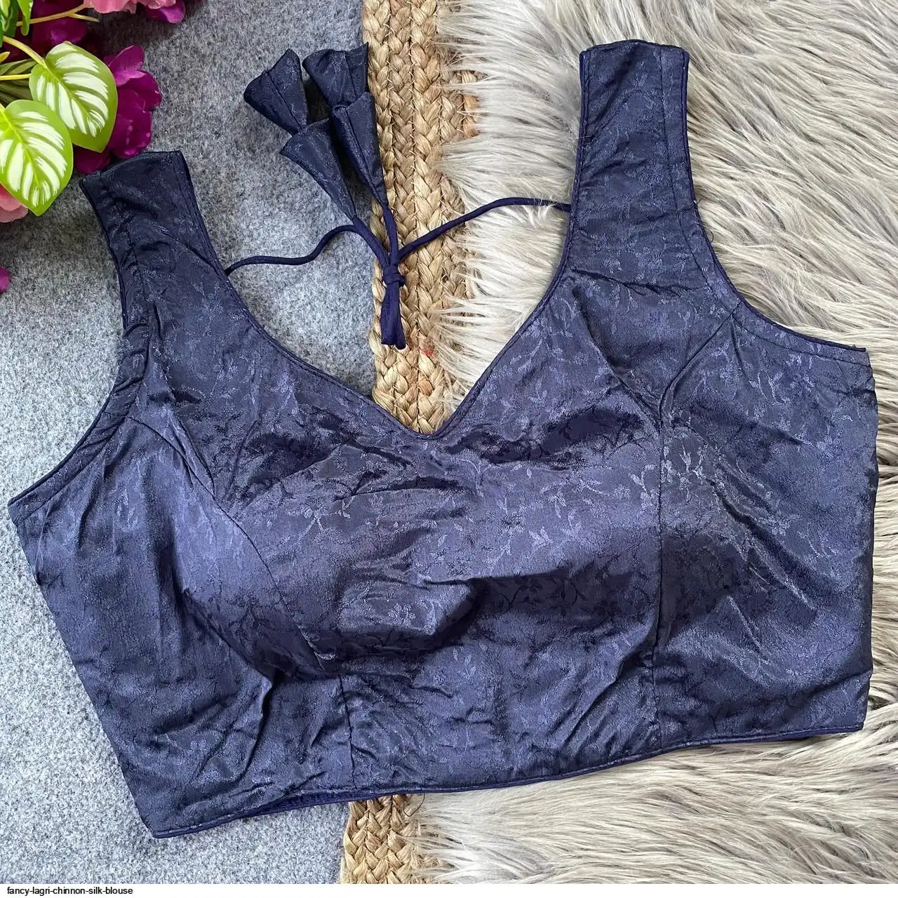 LAGRI FANCY CHINNON SILK BLOUSE H