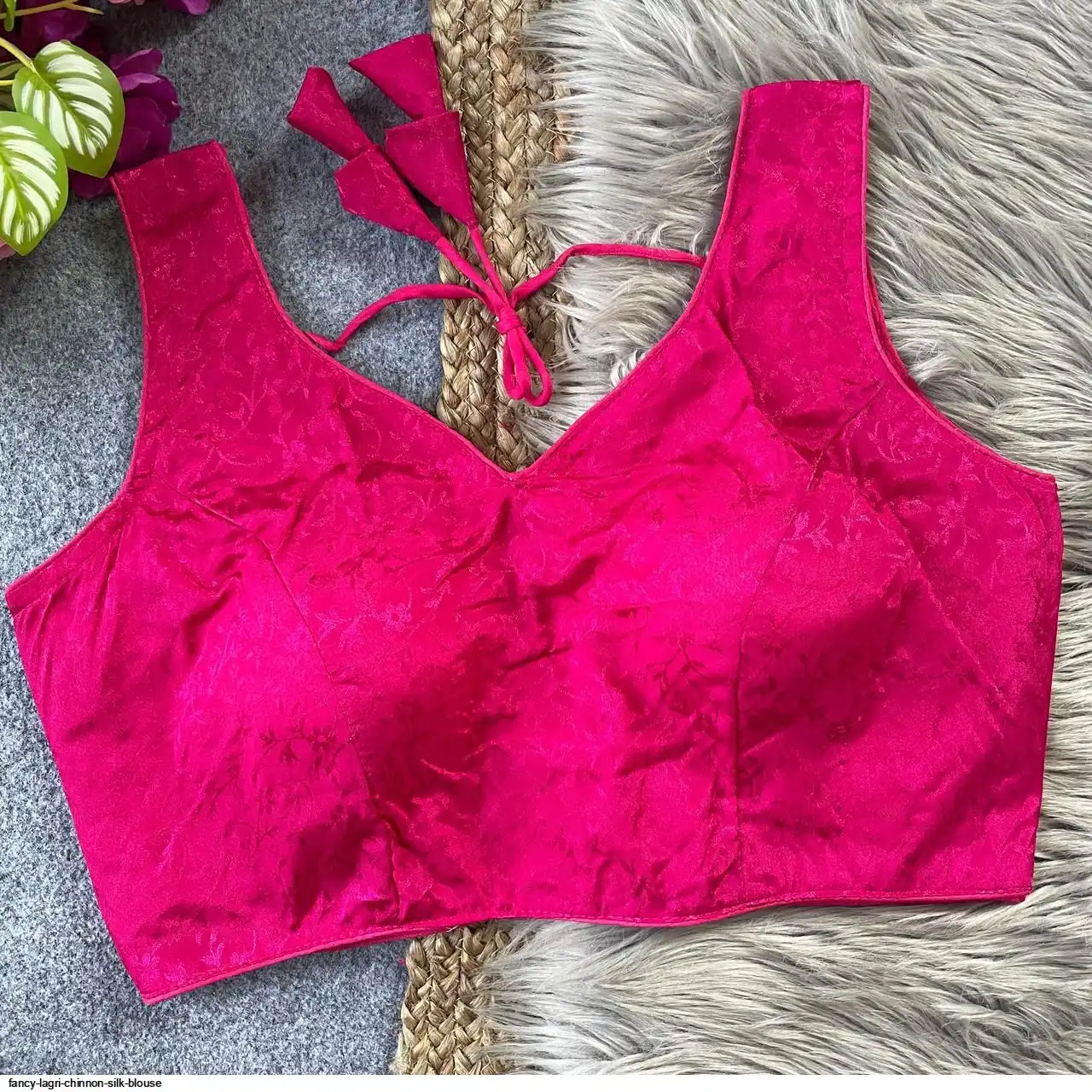 LAGRI FANCY CHINNON SILK BLOUSE A