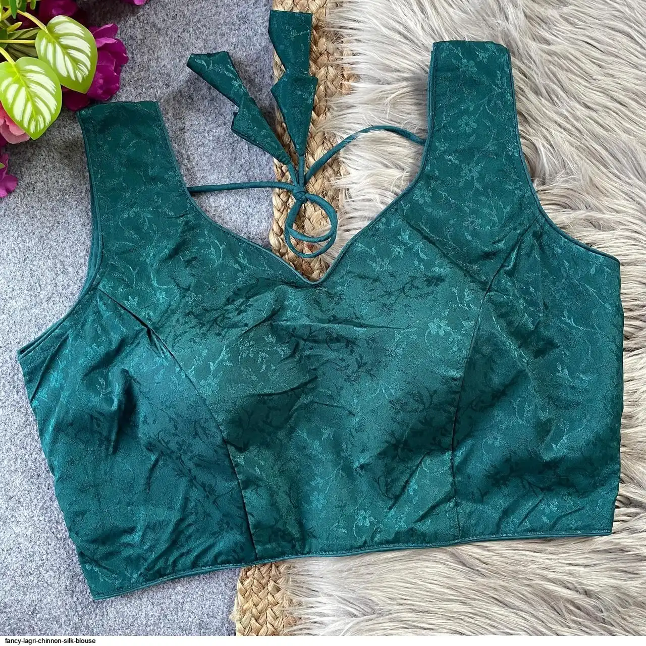 LAGRI FANCY CHINNON SILK BLOUSE B