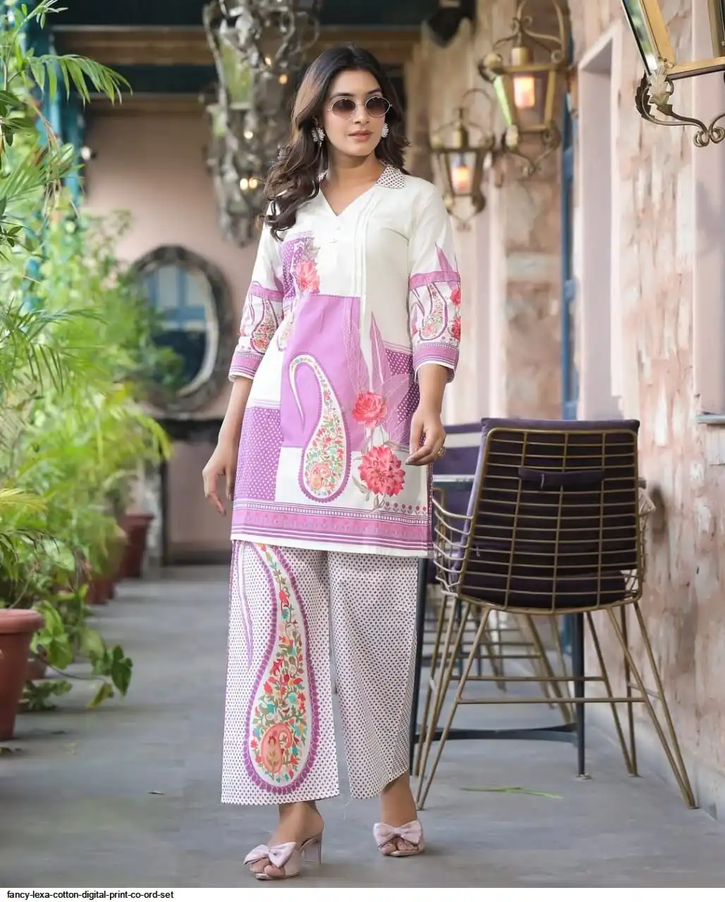 FANCY LEXA COTTON DIGITAL PRINT CO ORD SET