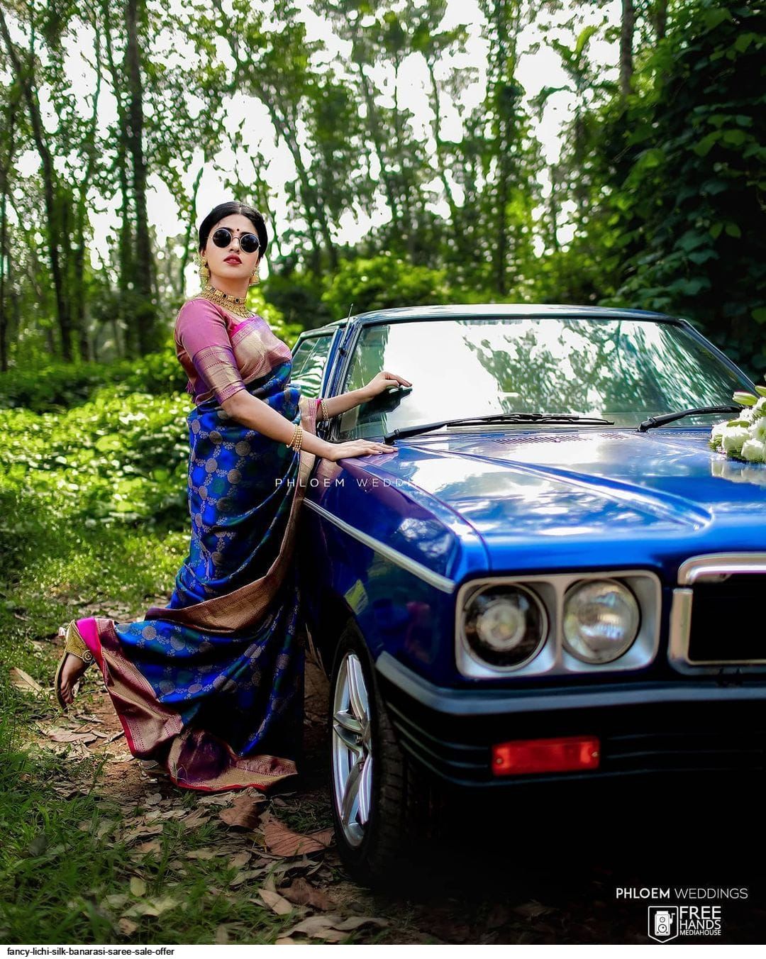 FANCY LICHI SILK BANARASI SAREE SALE OFFER