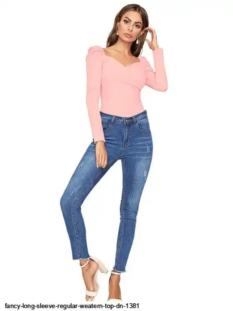 FANCY LONG SLEEVE REGULAR WESTERN TOP DN 1381 C