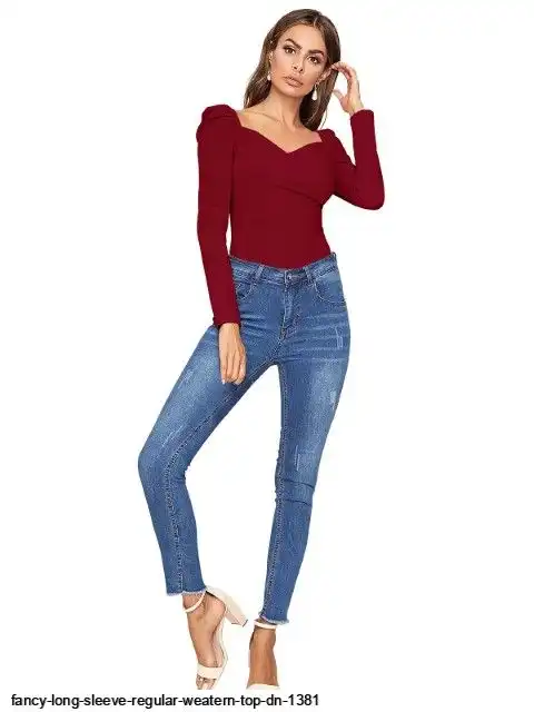 FANCY LONG SLEEVE REGULAR WESTERN TOP DN 1381 A