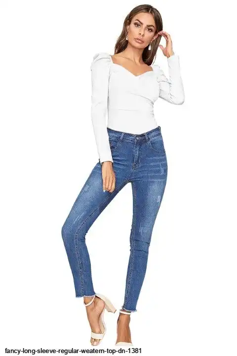FANCY LONG SLEEVE REGULAR WESTERN TOP DN 1381 D