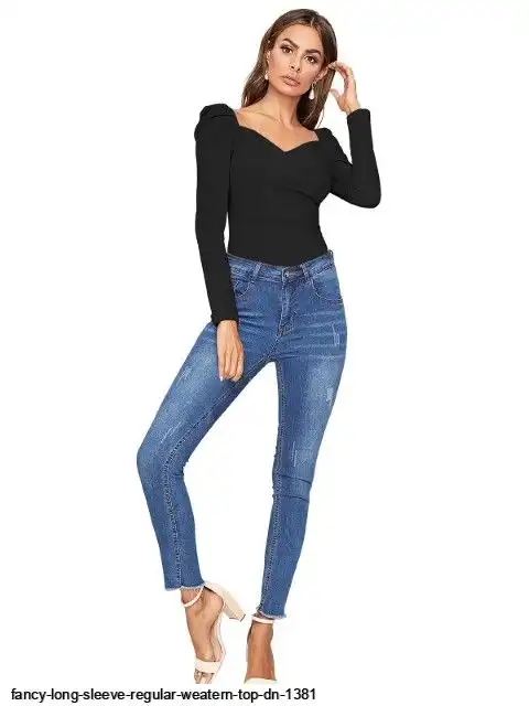 FANCY LONG SLEEVE REGULAR WESTERN TOP DN 1381 F