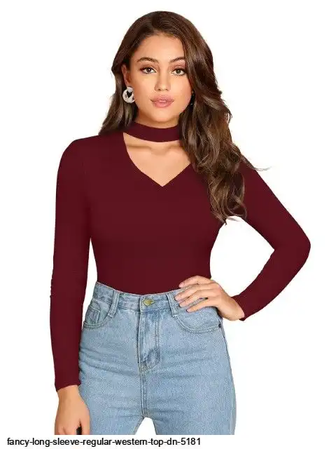 FANCY LONG SLEEVE REGULAR WESTERN TOP DN 5181 B