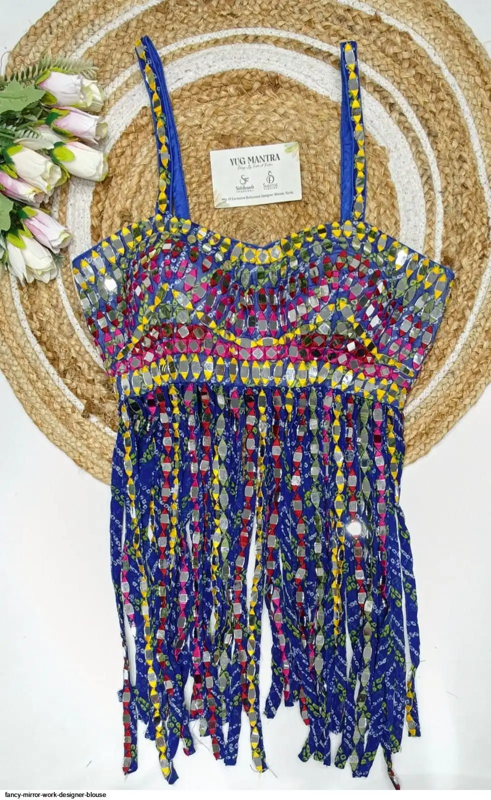 FANCY MIRROR WORK DESIGNER BLOUSE F