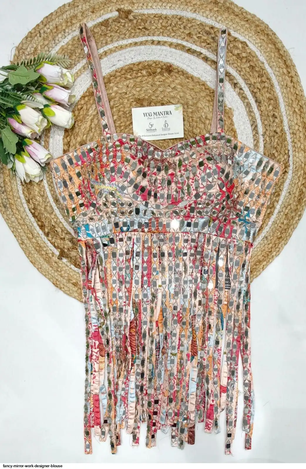 FANCY MIRROR WORK DESIGNER BLOUSE C