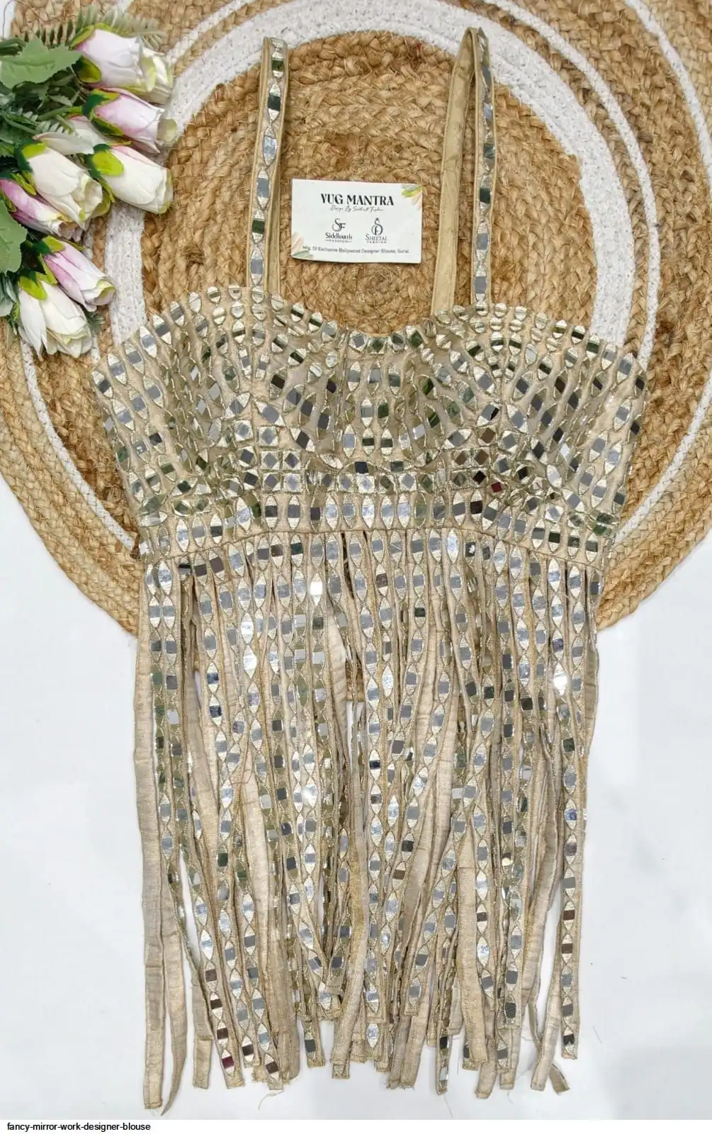 FANCY MIRROR WORK DESIGNER BLOUSE E