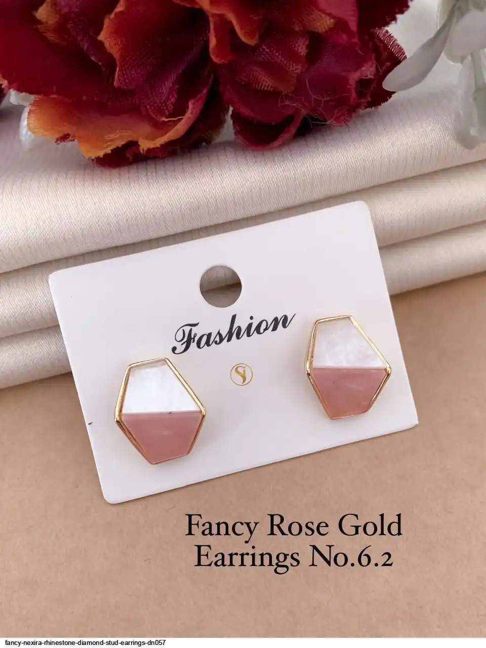 FANCY NEXIRA RHINESTONE DIAMOND STUD EARRINGS DN057