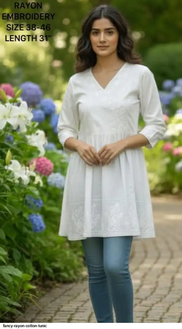 FANCY RAYON COTTON TUNIC 3