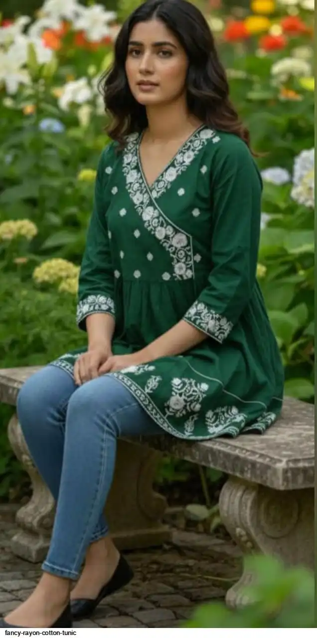 FANCY RAYON COTTON TUNIC 4