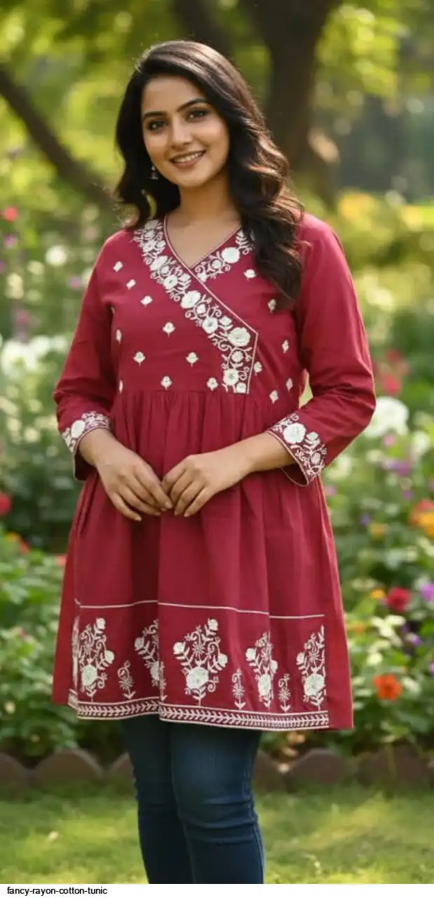 FANCY RAYON COTTON TUNIC 2