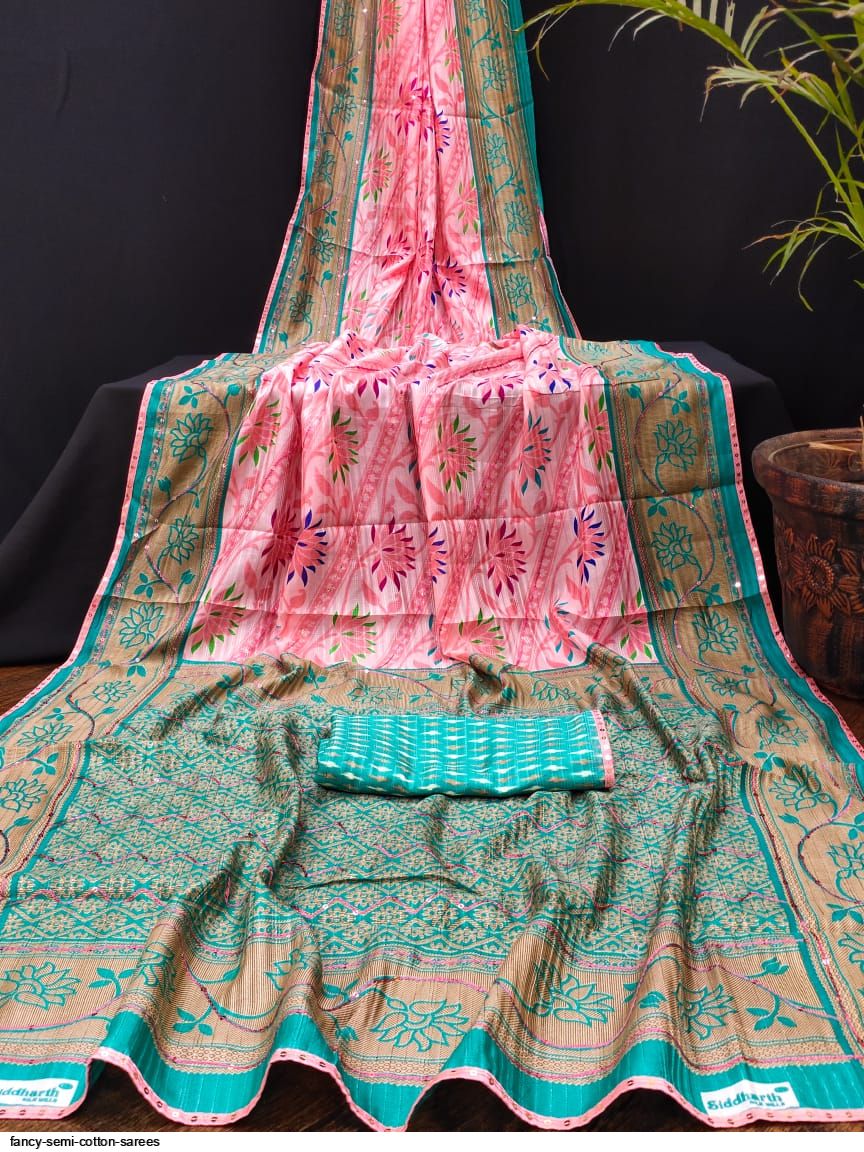 Semi Silk Cotton Sarees – Prashanti Sarees