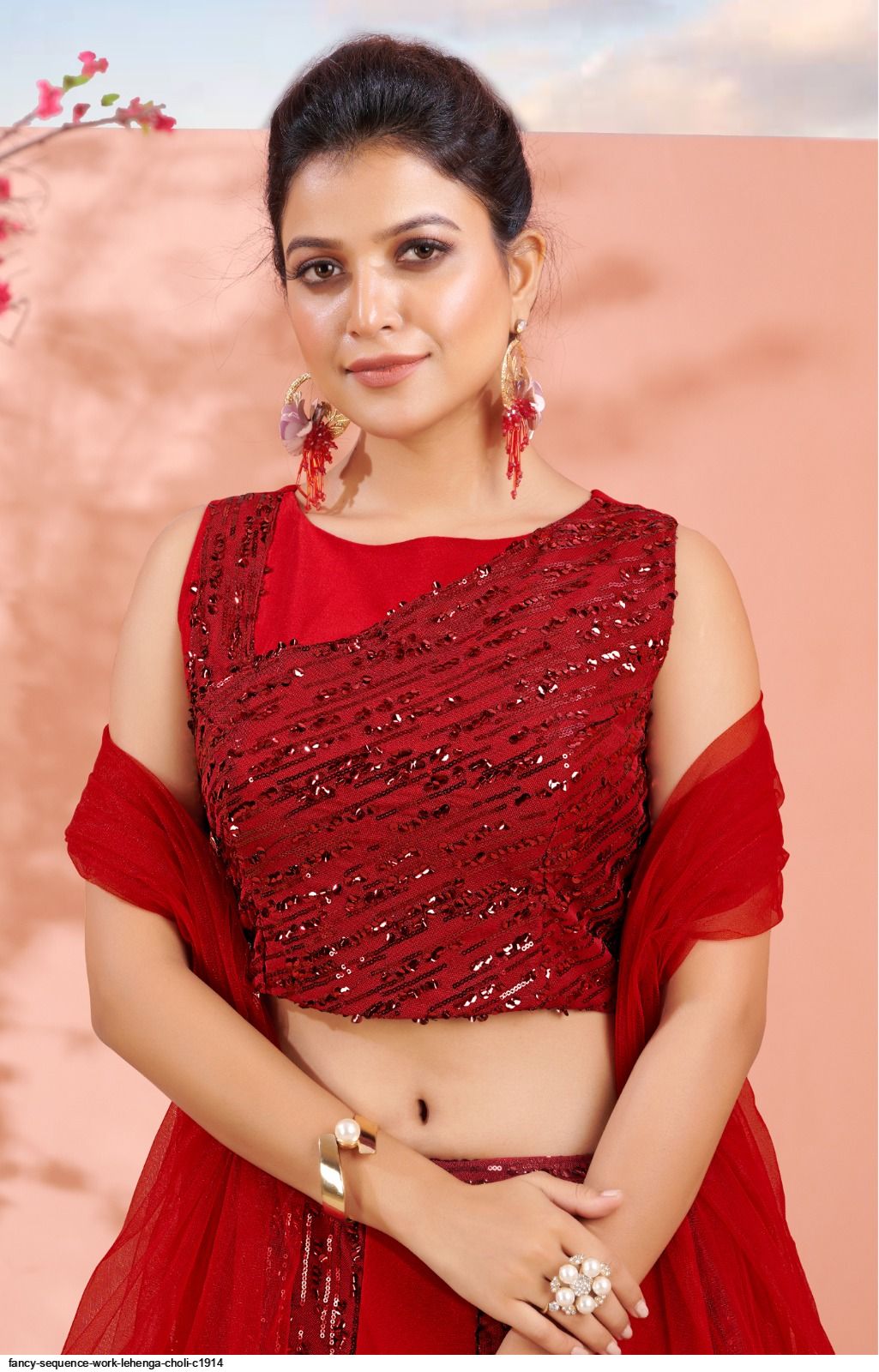 Gold Sequins Choli Cut Blouse – Indian Dobby