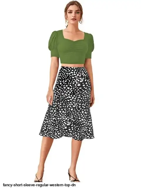 FANCY SHORT SLEEVE REGULAR WESTERN TOP DN B