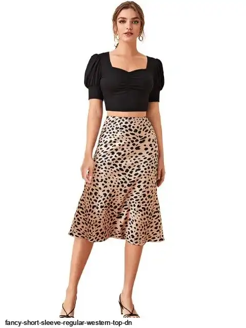 FANCY SHORT SLEEVE REGULAR WESTERN TOP DN J