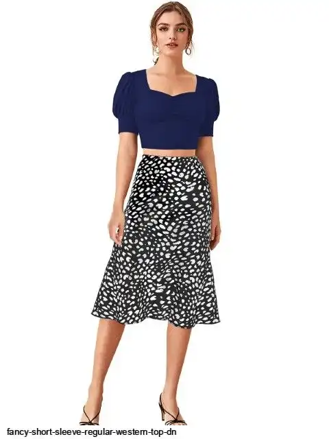 FANCY SHORT SLEEVE REGULAR WESTERN TOP DN C