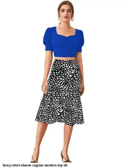 FANCY SHORT SLEEVE REGULAR WESTERN TOP DN F