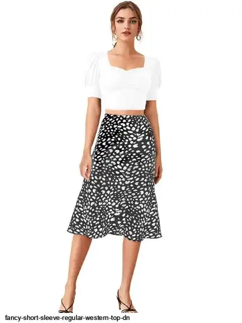 FANCY SHORT SLEEVE REGULAR WESTERN TOP DN H