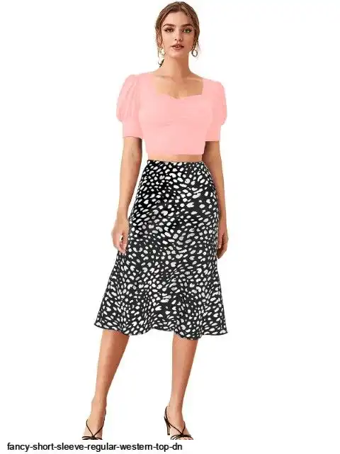 FANCY SHORT SLEEVE REGULAR WESTERN TOP DN D