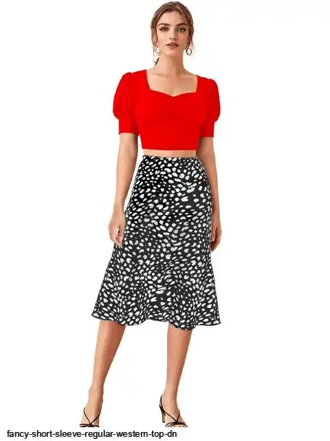 FANCY SHORT SLEEVE REGULAR WESTERN TOP DN G