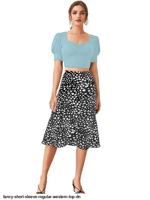 FANCY SHORT SLEEVE REGULAR WESTERN TOP DN E