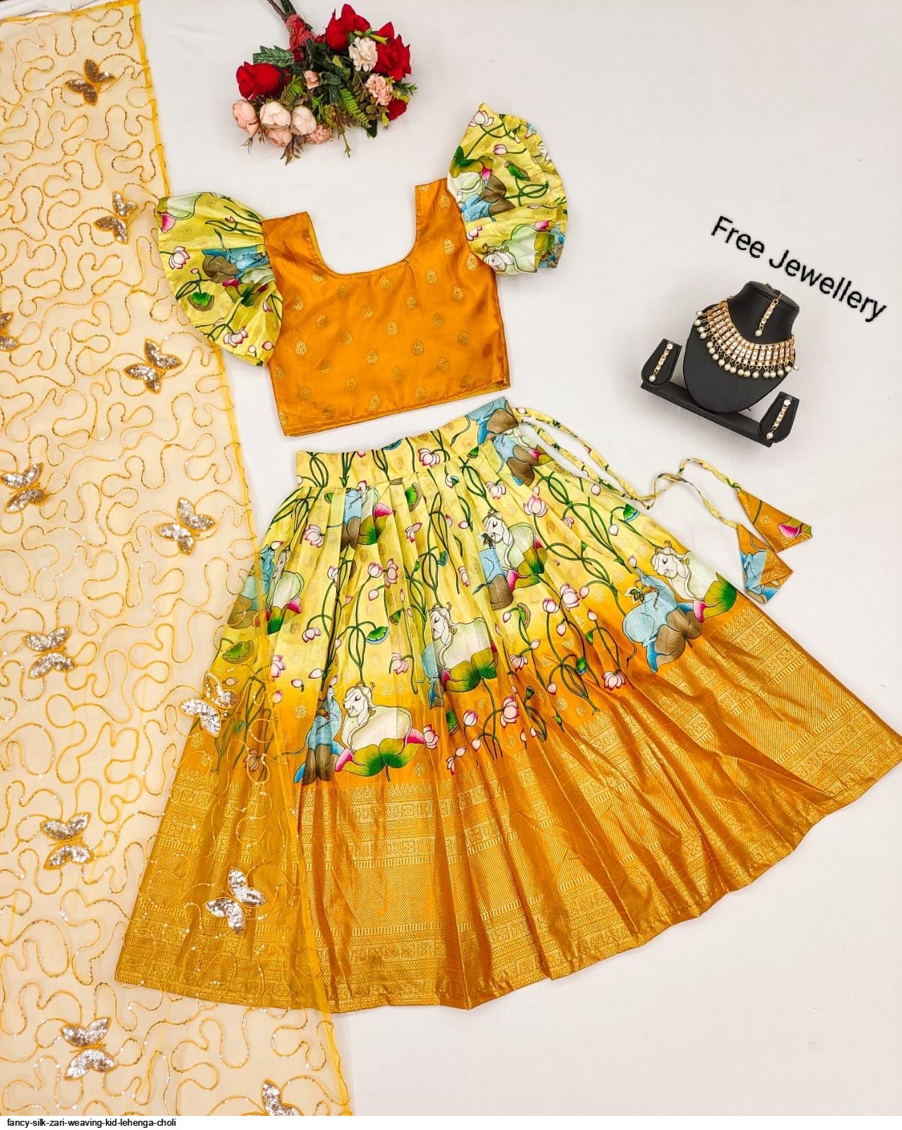 Latest Trendy Pattern Kids Lehenga Design With Stitching-BSRIOTOOT194 –  Weavesmart