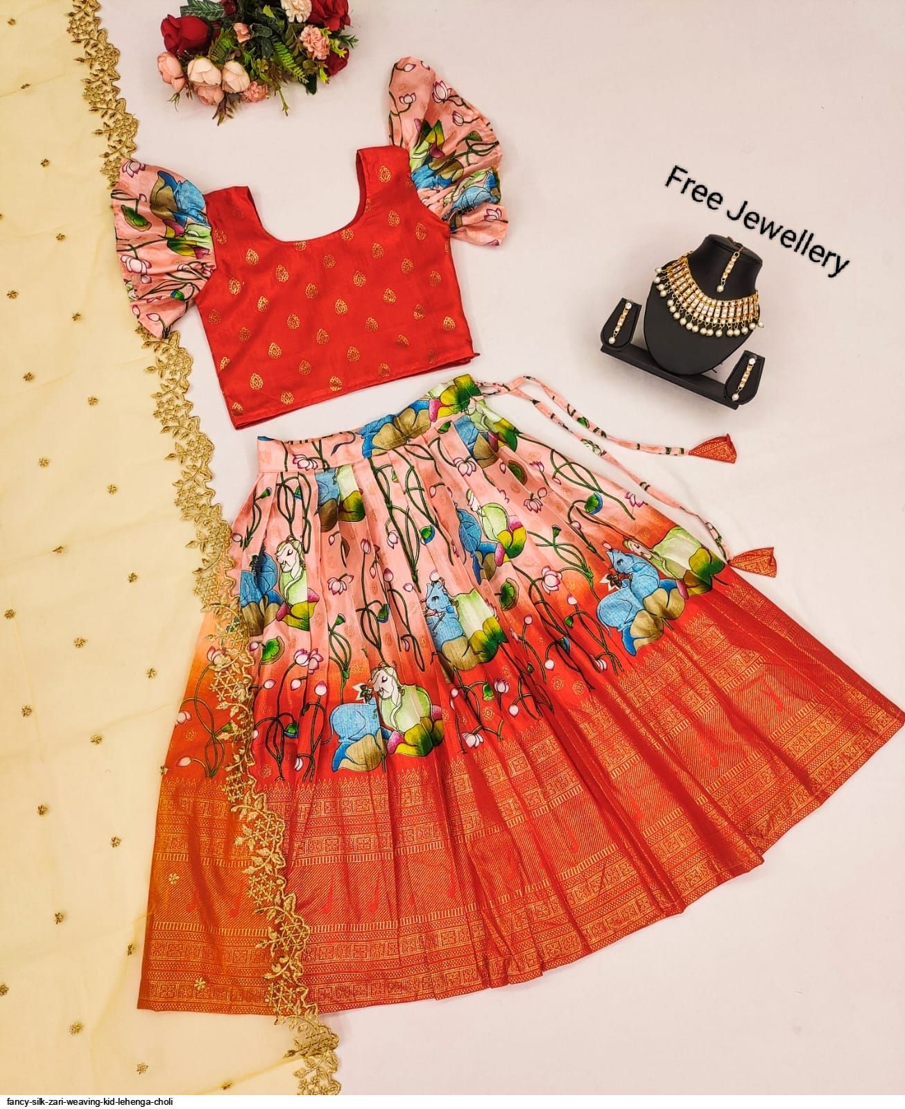 Buy Abhay Fashion Lehenga Choli for Kids Girls | Kids Lehenga | Fancy  Designer Ghagra Choli/Lehanga Choli [ 9 to 12 Years] (9-10 Years, Pink) at  Amazon.in