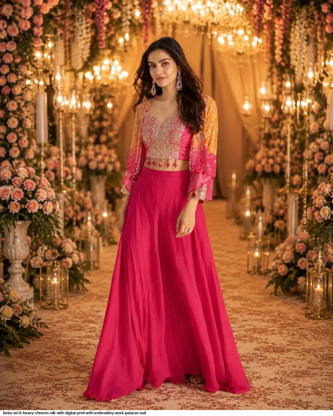FANTA VOL 6 HEAVY CHINNON SILK WITH DIGITAL PRINT WITH EMBROIDERY WORK PALAZZO SUIT 01