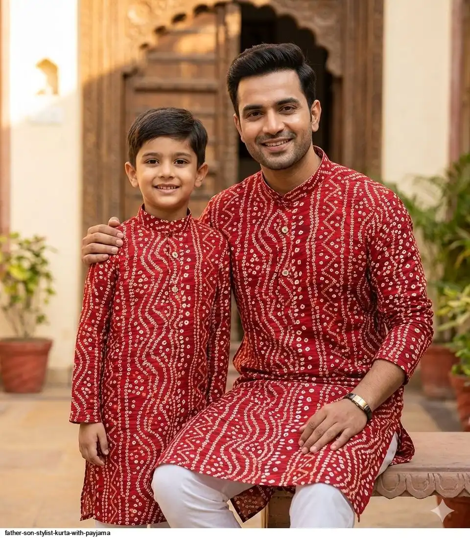 FATHER SON STYLIST KURTA WITH PAYJAMA B