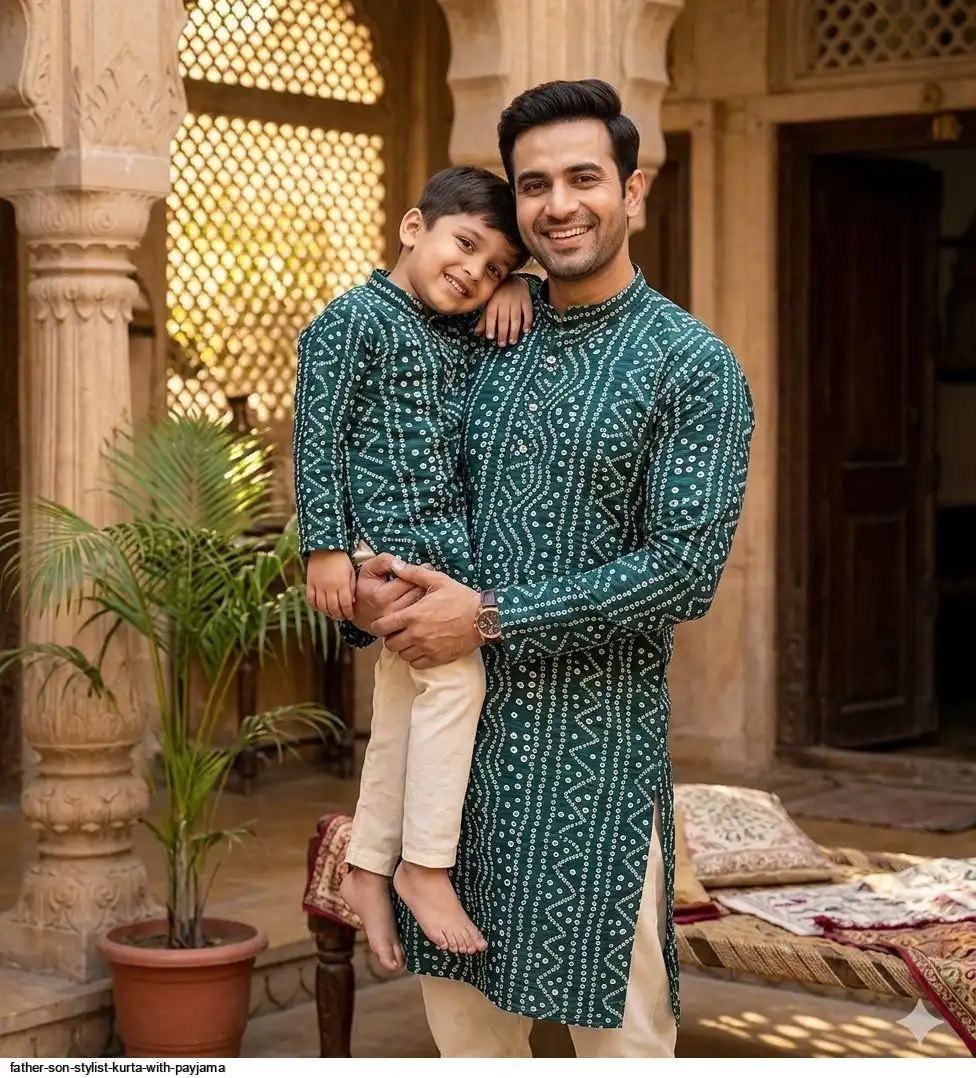FATHER SON STYLIST KURTA WITH PAYJAMA D