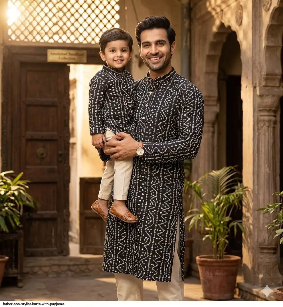 FATHER SON STYLIST KURTA WITH PAYJAMA F