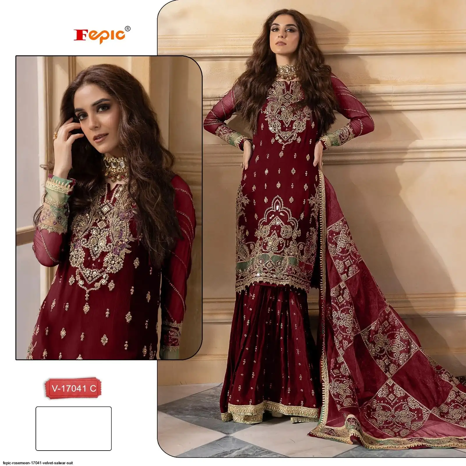 FEPIC ROSEMEEN 17041 VELVET SALWAR SUIT