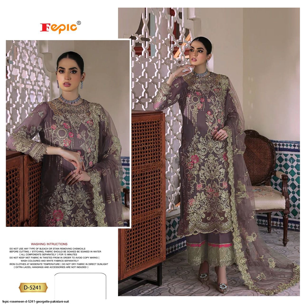 FEPIC ROSEMEEN D 5241 GEORGETTE pakistani suit