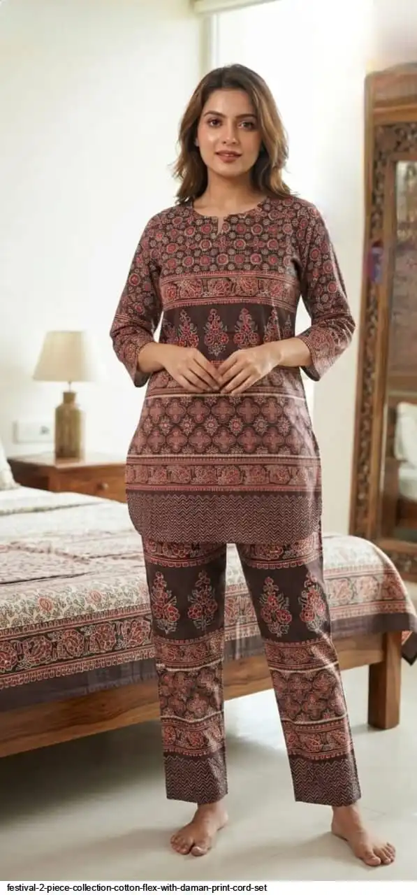 COTTON FLEX WITH DAMAN PRINT CORD SET 2