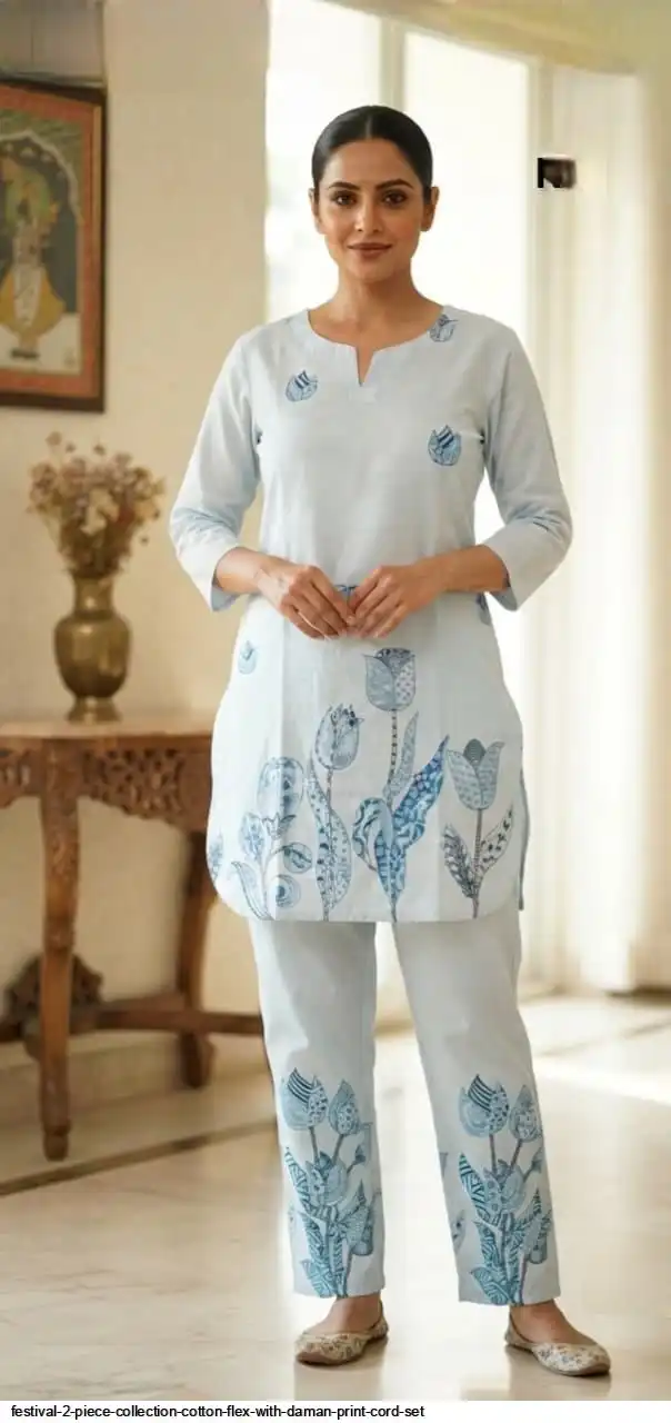 COTTON FLEX WITH DAMAN PRINT CORD SET 5