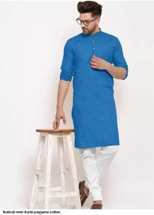 FESTIVAL MEN KURTA PAYJAMA COTTON B